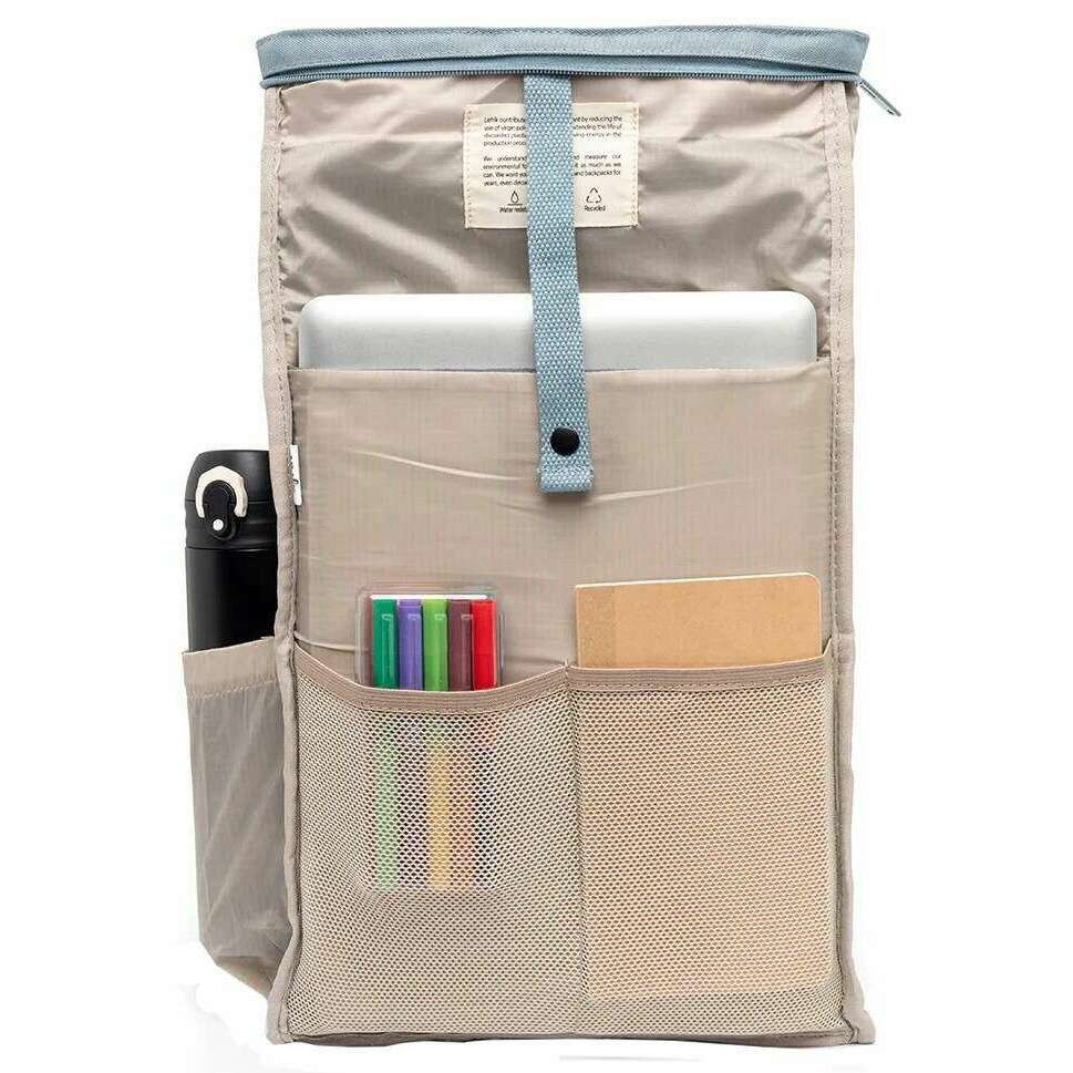 Lefrik Roll Mini Backpack - Stone Blue - Image 4