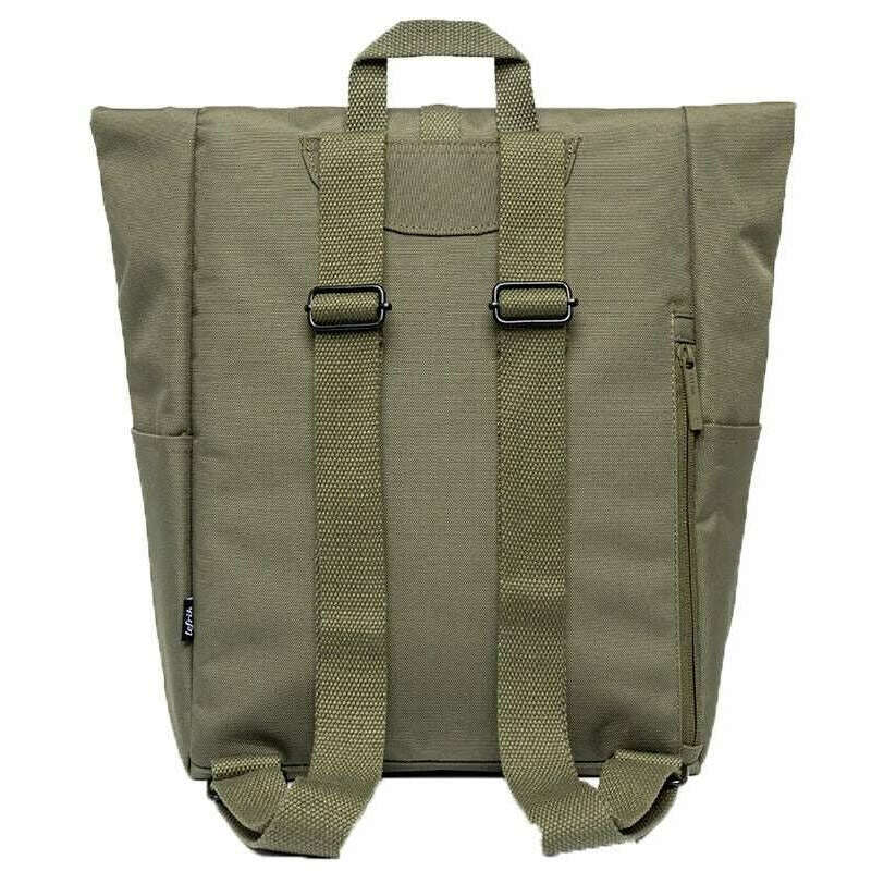 Lefrik Roll Mini Stripes Backpack - Olive Green - Image 2