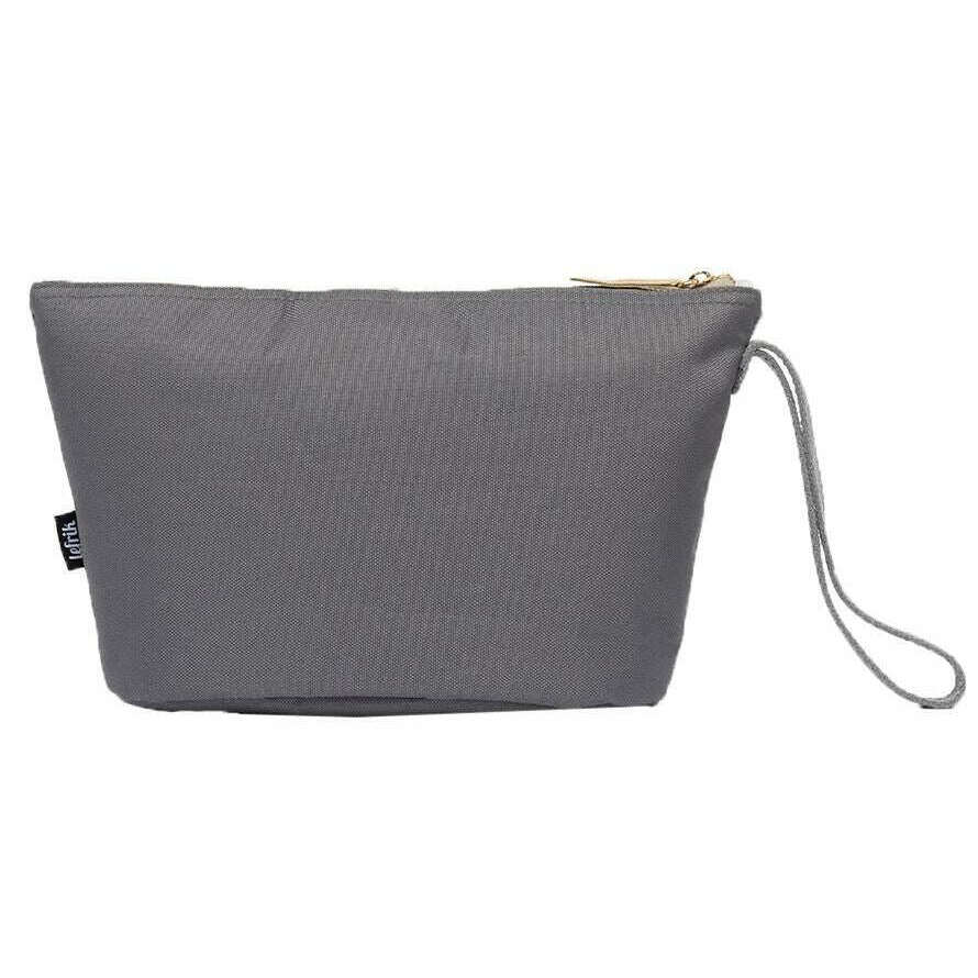 Lefrik Zoid M Concrete Block Toiletry Bag - Grey/Light Grey/Cream - Image 2