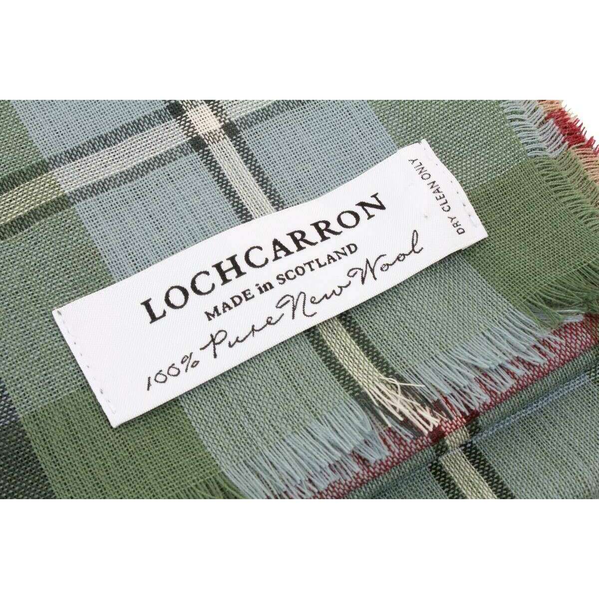 Locharron of Scotland Alba Auld Scotland Fine Merino Scarf - Red/Blue/Green - Image 3