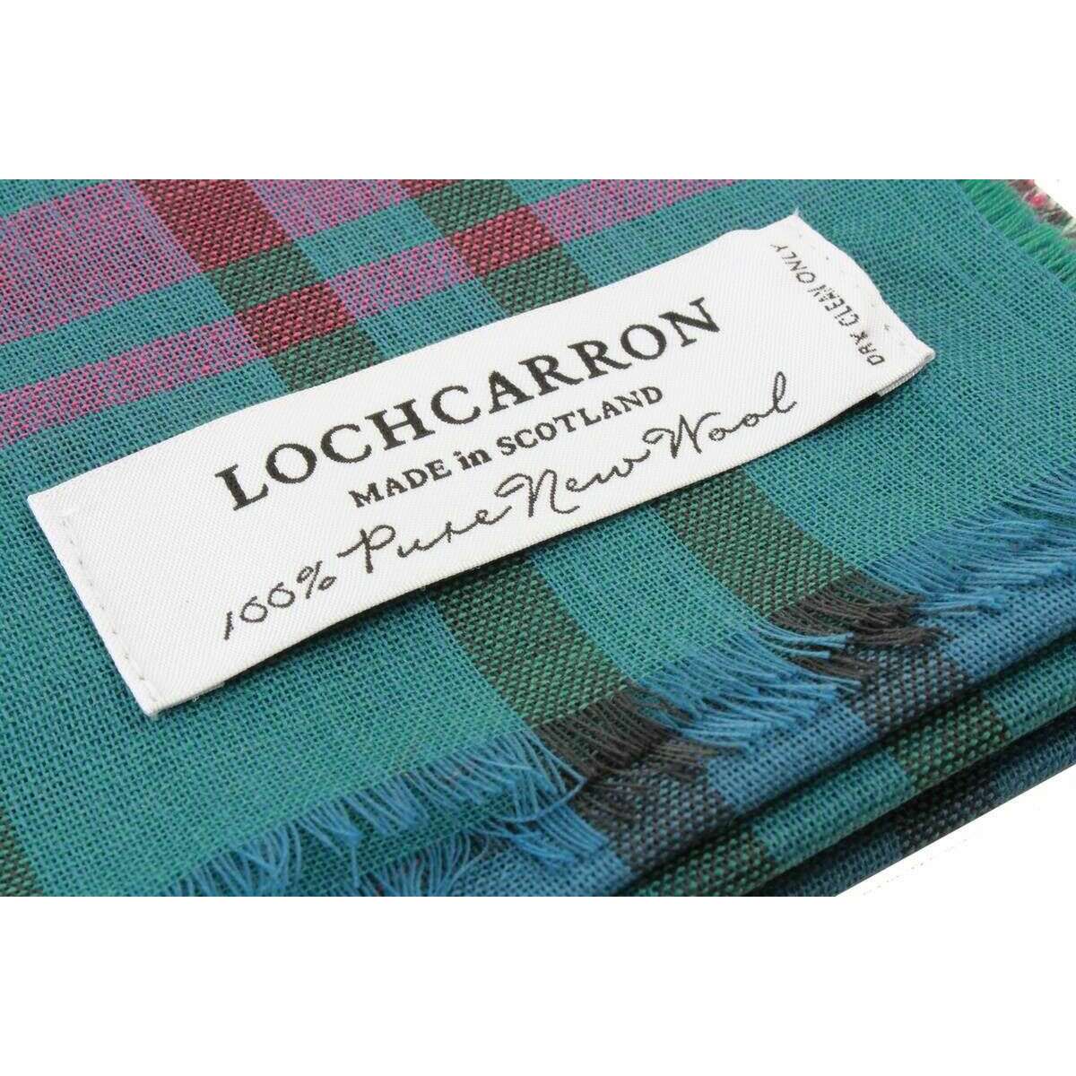 Locharron of Scotland Alba Baird Ancient Fine Merino Scarf - Blue/Green/Red - Image 3