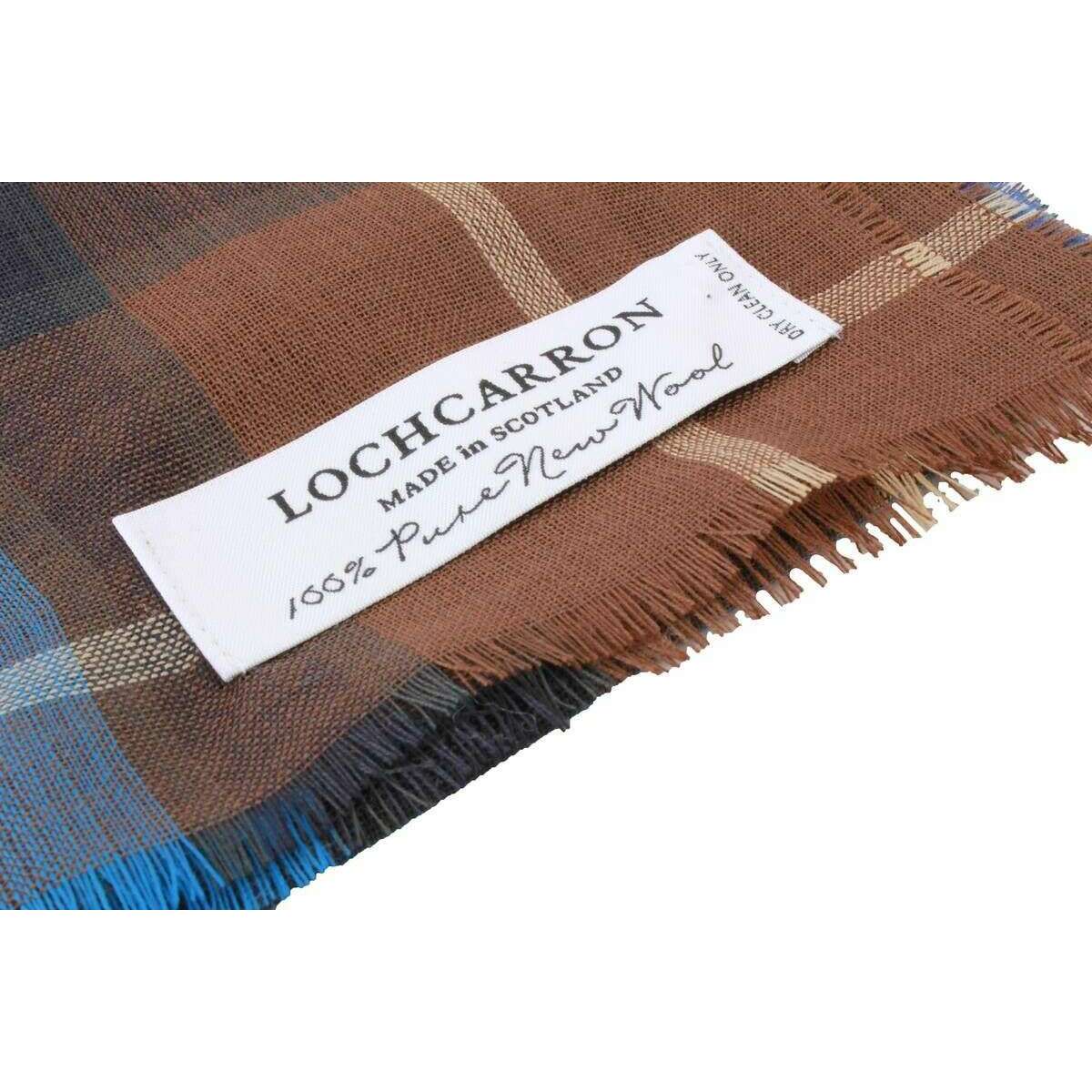 Locharron of Scotland Alba Buchanan Fine Merino Stole - Blue - Image 3