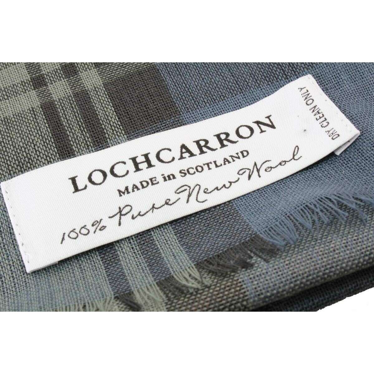 Locharron of Scotland Alba Chisholm Hunting Fine Merino Scarf - Blue - Image 3