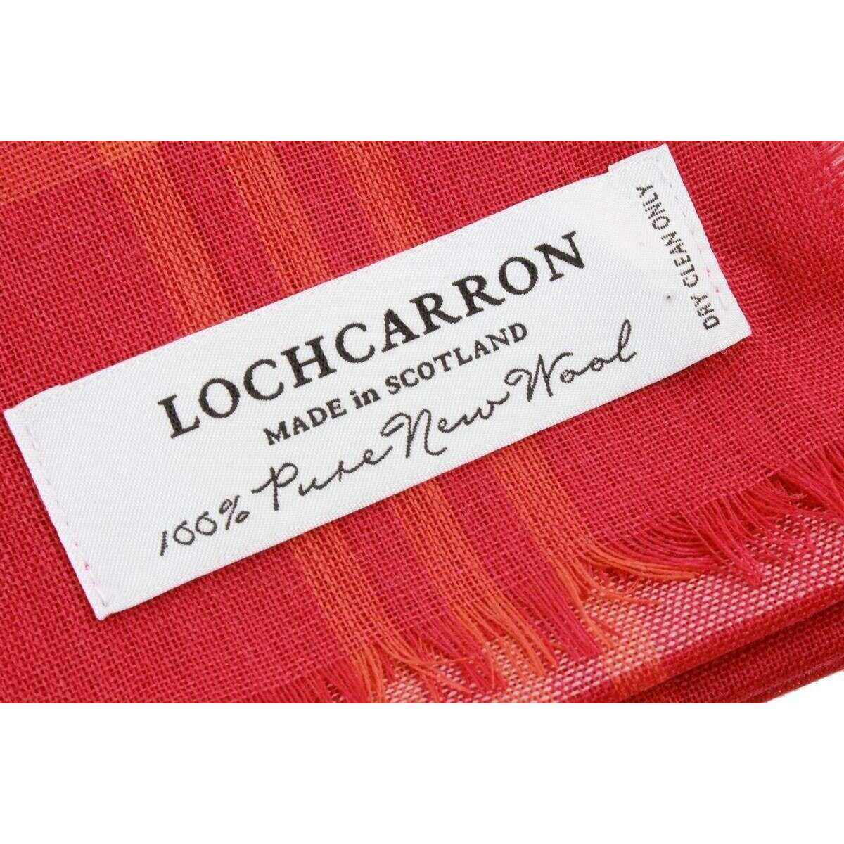 Locharron of Scotland Alba Locharron Hunting Fine Merino Scarf - Rose Pink - Image 3