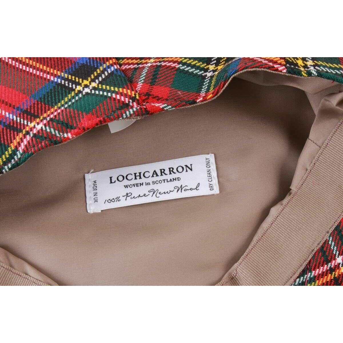 Locharron of Scotland Barnton Stewart Royal Modern Tartan Flat Cap - Red/Green - Image 3