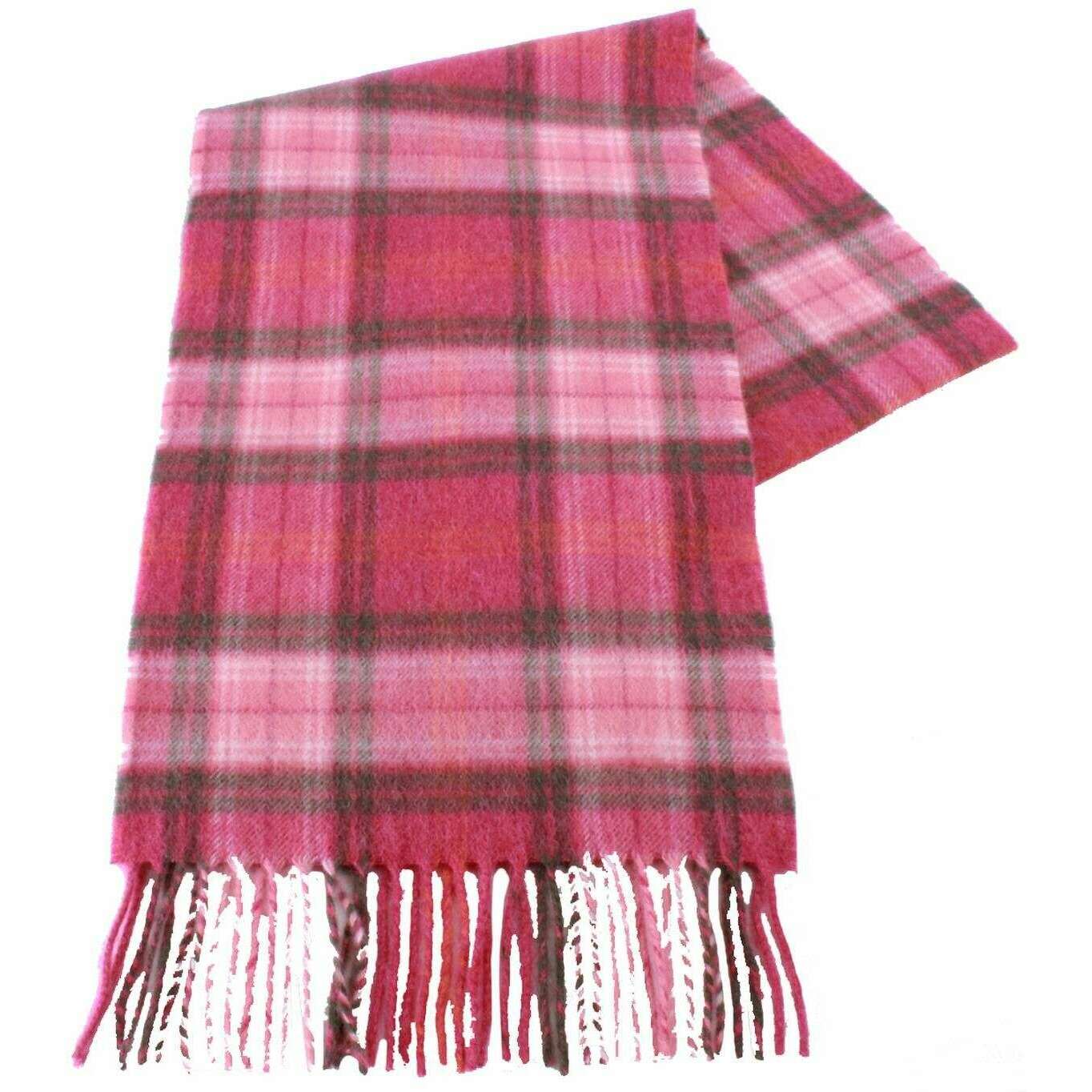 Locharron of Scotland Beau Locharron Hunting Rose Cashmere Scarf - Rose Pink