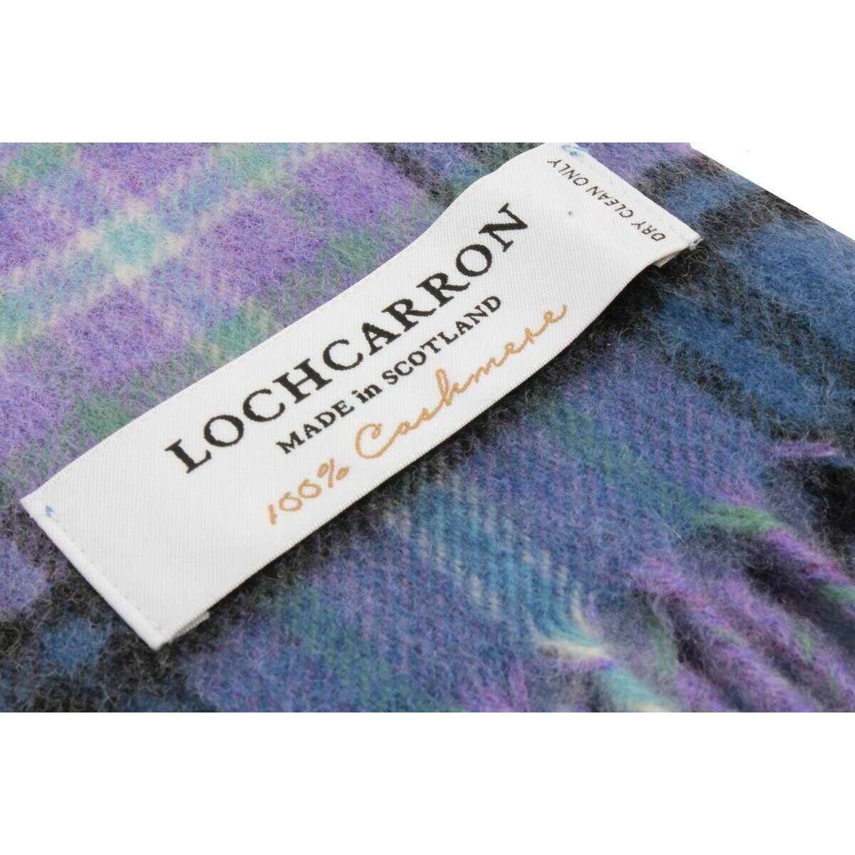 Locharron of Scotland Beau Scotland Forever Ancient Tartan Cashmere Scarf - Purple - Image 3