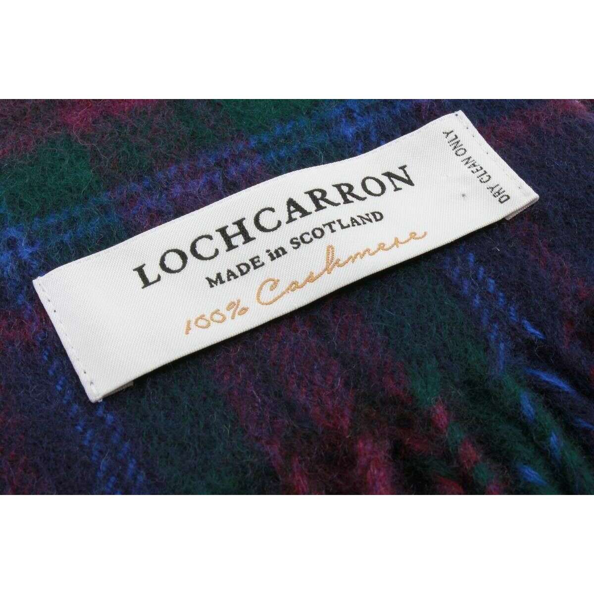 Locharron of Scotland Beau Spirit of Scotland Modern Cashmere Scarf - Royal Blue/Green/Red - Image 3