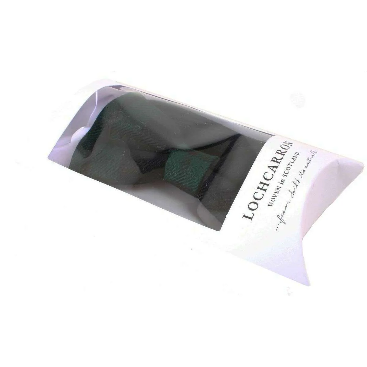 Locharron of Scotland Black Watch Modern Tartan Bow Tie - Dark Navy/Green - Image 3