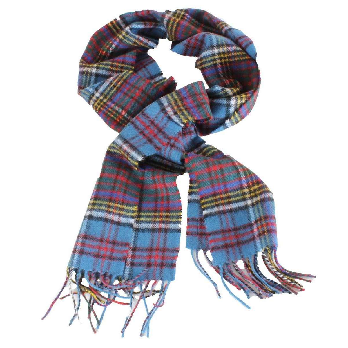 Locharron of Scotland Bowhill Anderson Modern Lambswool Scarf - Multi - Image 2