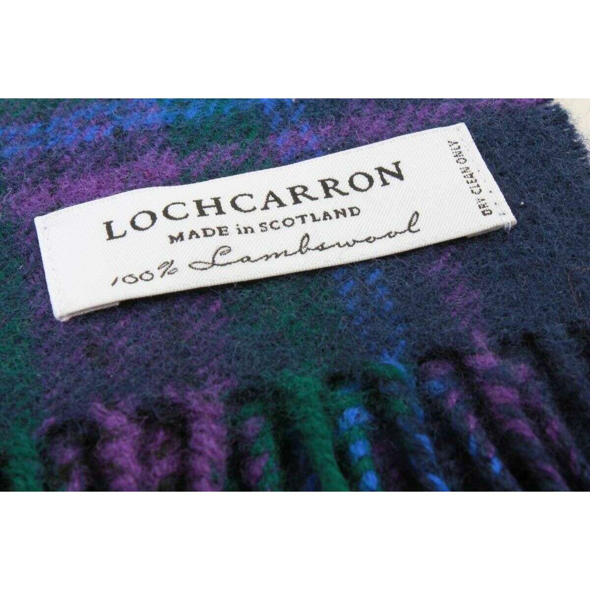 Locharron of Scotland Bowhill Spirit of Scotland Modern Lambswool Scarf - Blue/Green/Purple - Image 3