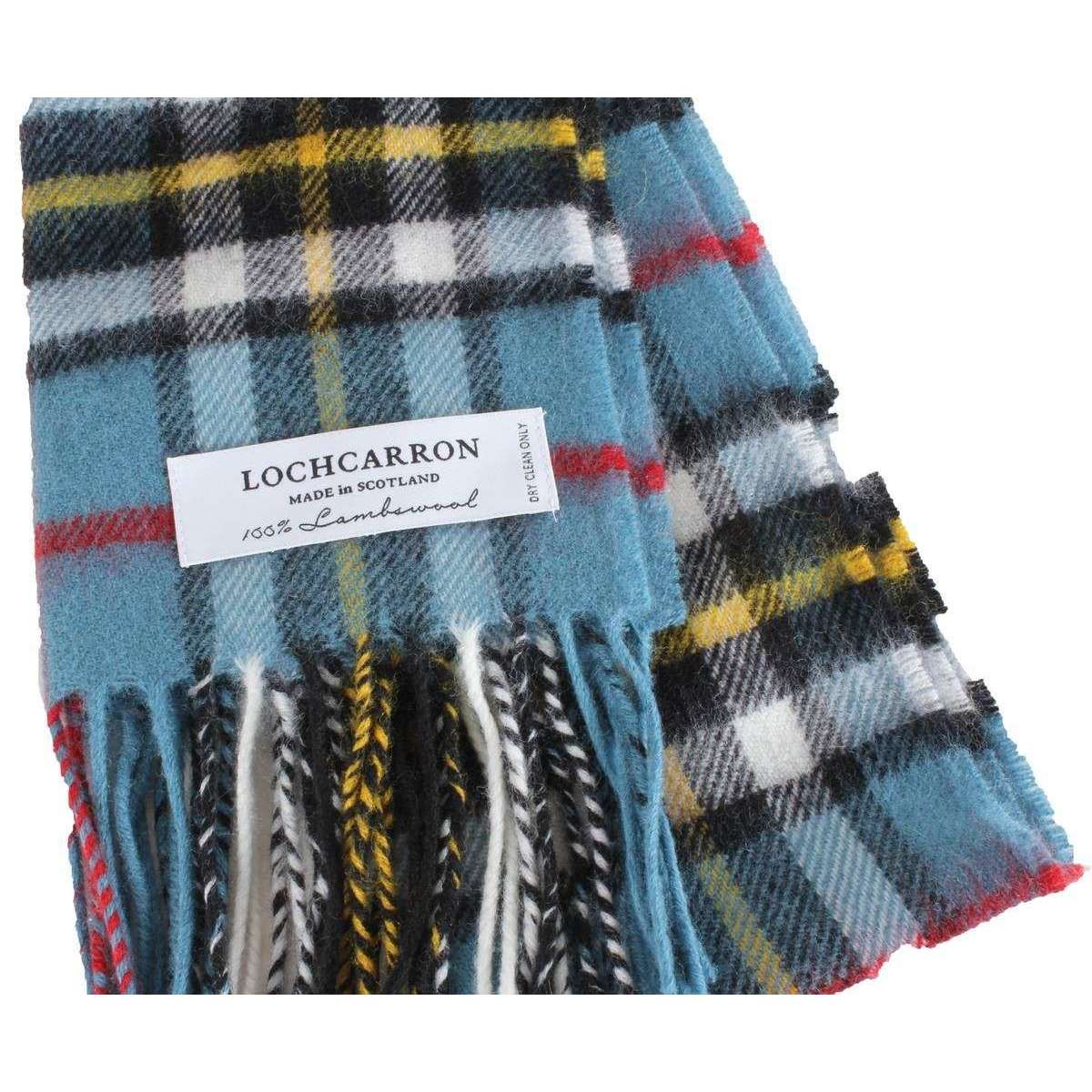 Locharron of Scotland Bowhill Thompson Lambswool Scarf - Blue - Image 3