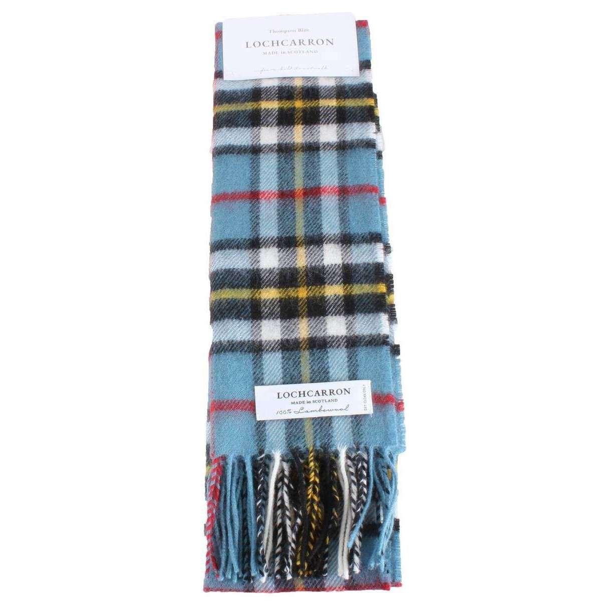 Locharron of Scotland Bowhill Thompson Lambswool Scarf - Blue - Image 4