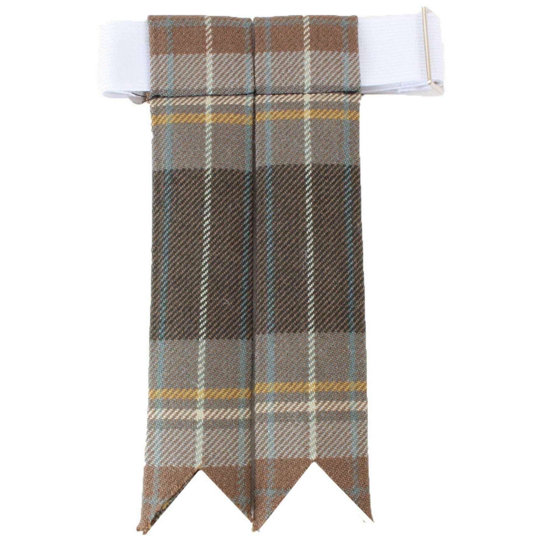Locharron of Scotland Braeraich Holywood Weathered Tartan Flashes - Grey
