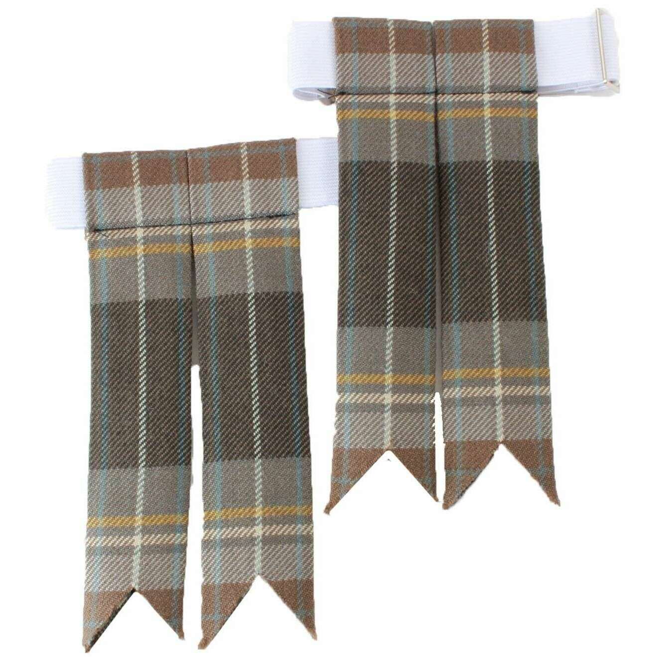 Locharron of Scotland Braeraich Holywood Weathered Tartan Flashes - Grey - Image 2