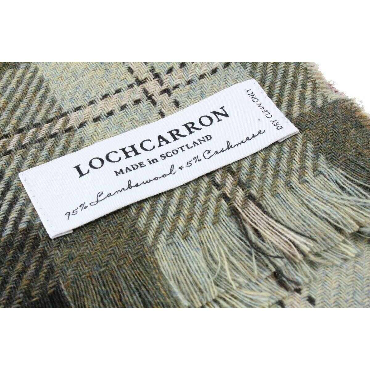 Locharron of Scotland Brock Auld Scotland Luxury Scarf - Brown/Green - Image 3