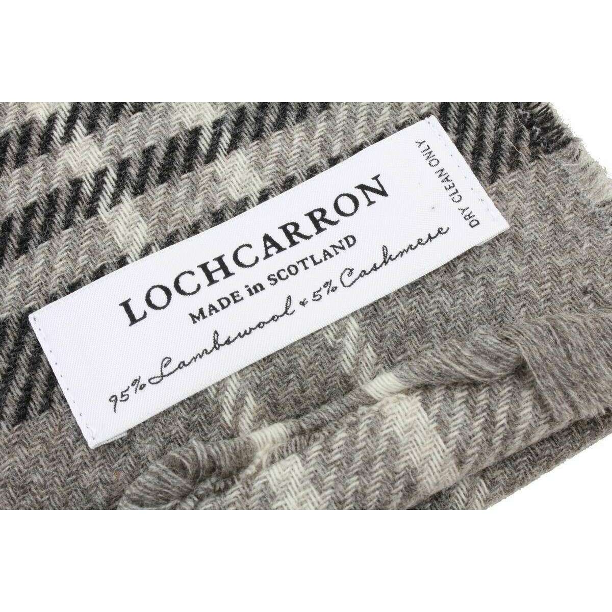 Locharron of Scotland Brock Highland Luxury Scarf - Granite Grey - Image 3