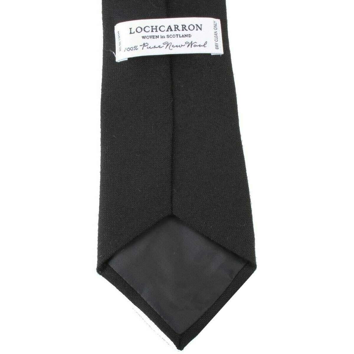 Locharron of Scotland Crofter Wool Tie - Black - Image 2