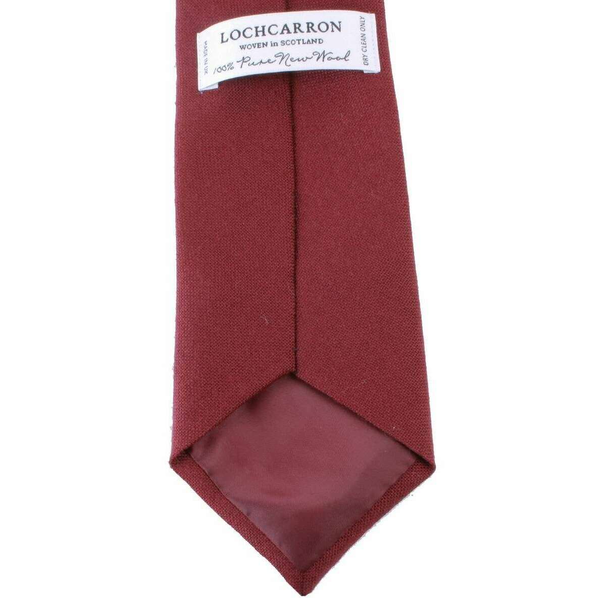 Locharron of Scotland Crofter Wool Tie - Maroon - Image 2
