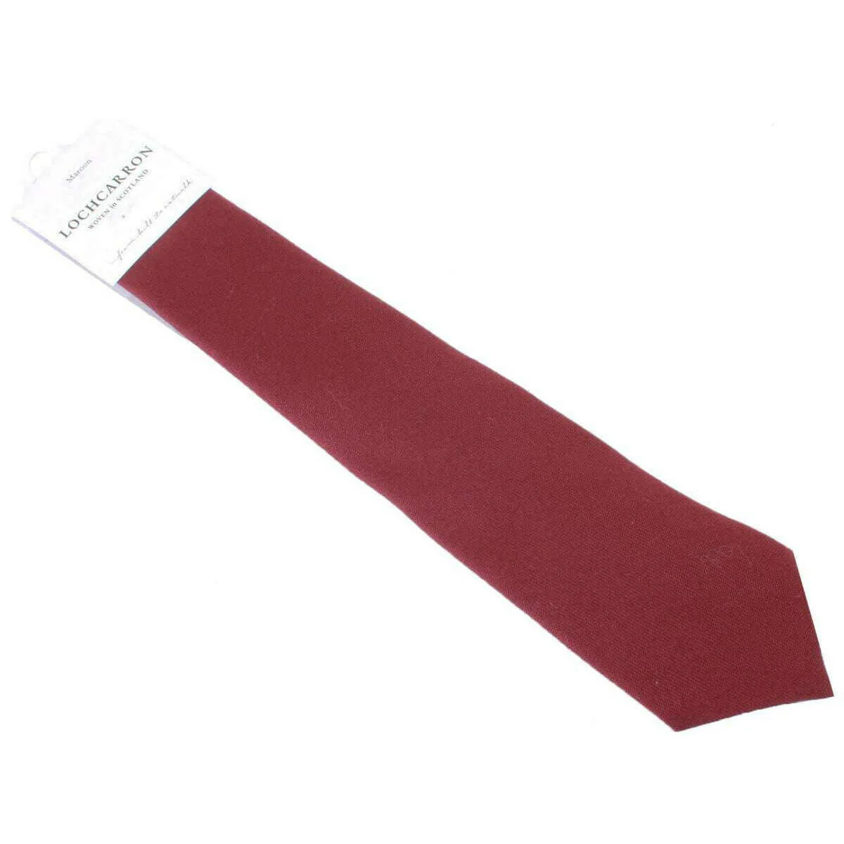 Locharron of Scotland Crofter Wool Tie - Maroon - Image 3