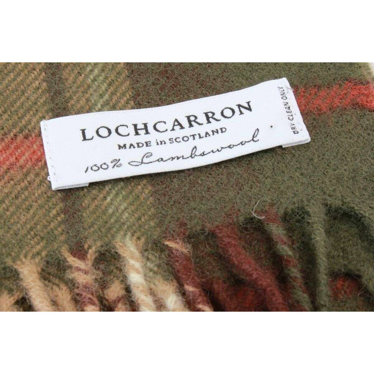Locharron of Scotland Darwin Macrae Hunting Lambswool Scarf - Olive - Image 3