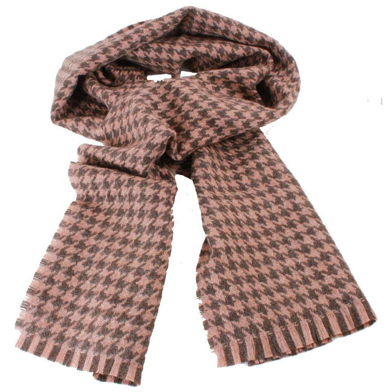 Locharron of Scotland Fearne Corrie British Wool Scarf - Blush Brown - Image 2