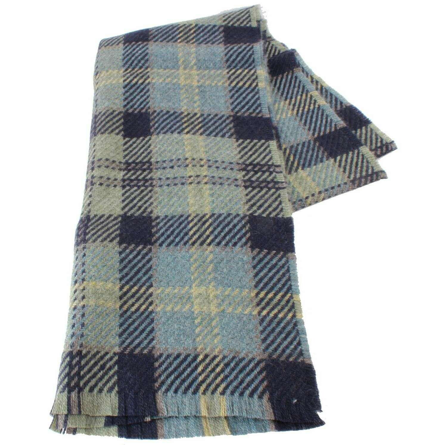 Locharron of Scotland Fearne Lochaber British Wool Scarf - Sky Blue