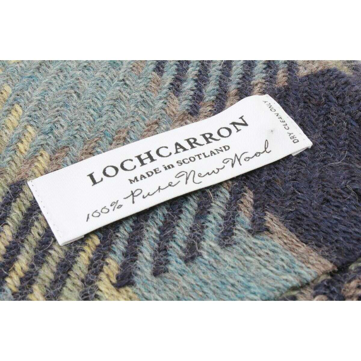 Locharron of Scotland Fearne Lochaber British Wool Scarf - Sky Blue - Image 3