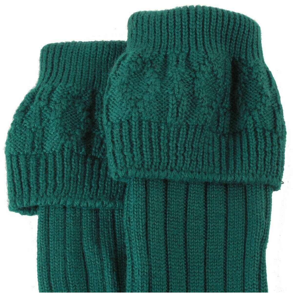 Locharron of Scotland Harris Kilt Hose - Bottle Green - Image 2