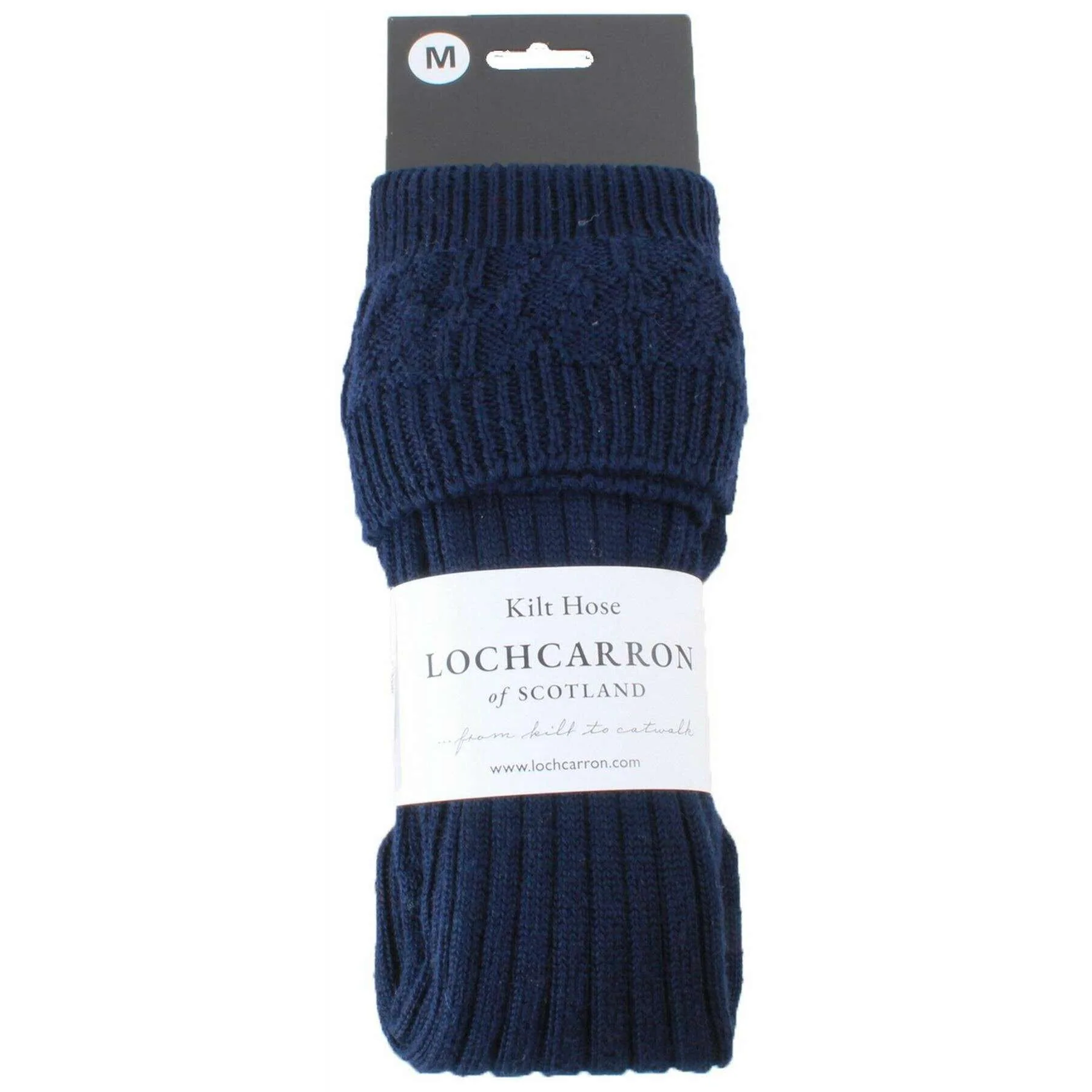 Locharron of Scotland Harris Kilt Hose - Navy - Image 3