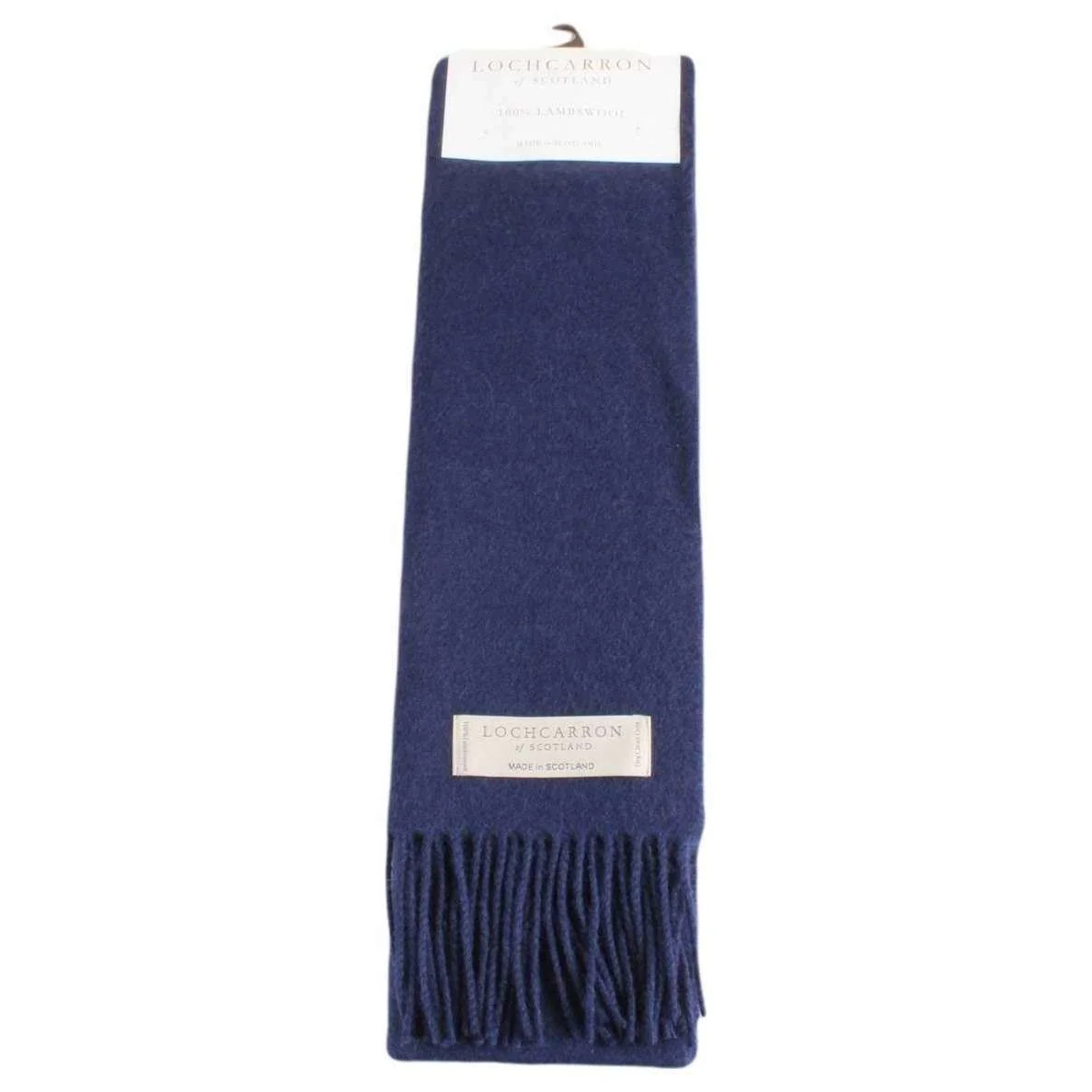 Locharron of Scotland Lambwool Scarf - Navy - Image 2