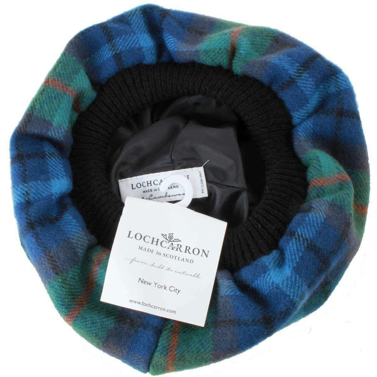 Locharron of Scotland New York City Lambswool Tam - Green/Blue/Navy - Image 2