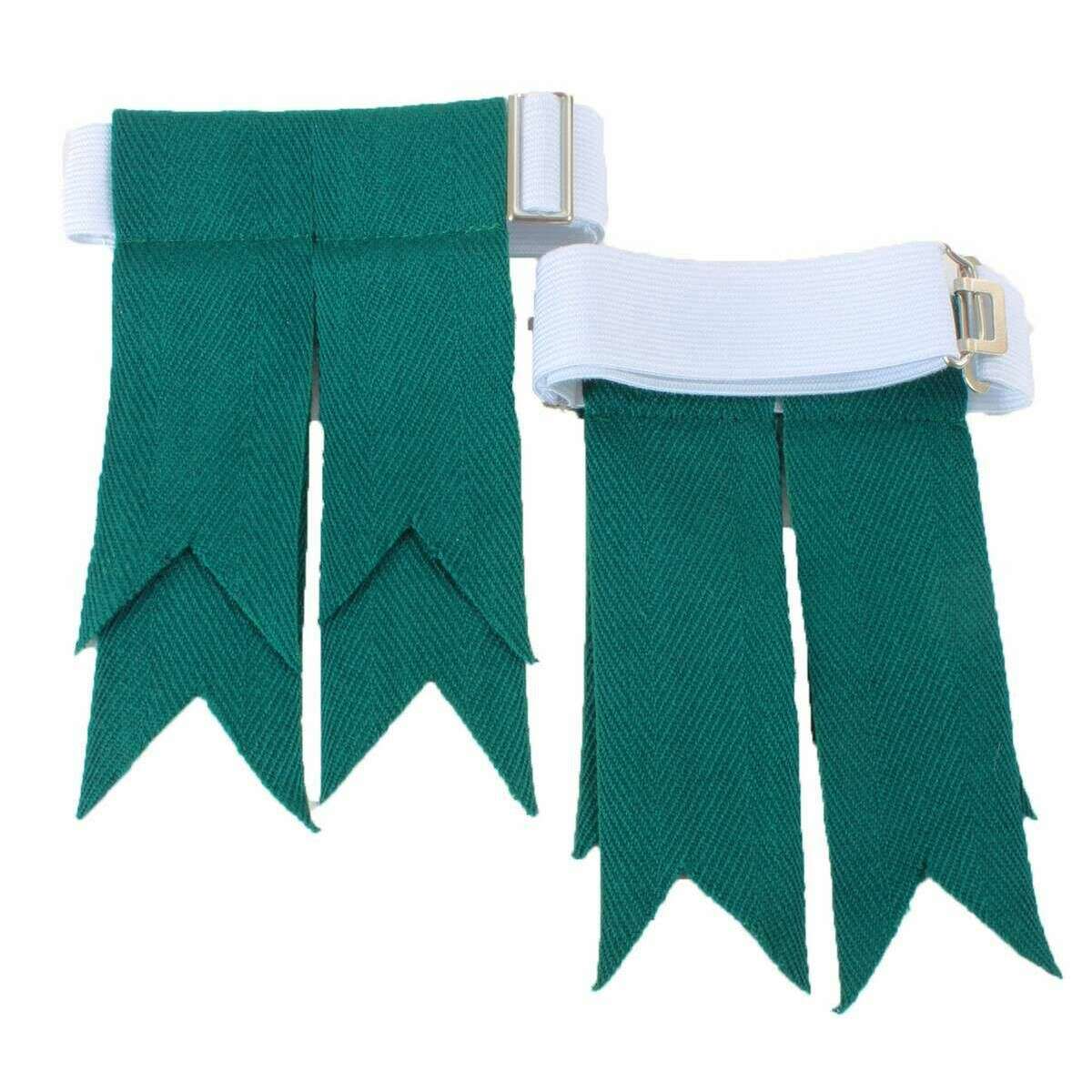 Locharron of Scotland Plain Flashes - Bottle Green - Image 2