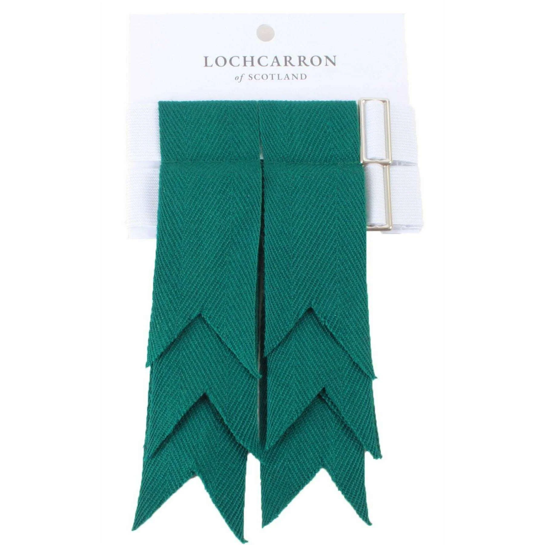 Locharron of Scotland Plain Flashes - Bottle Green - Image 3