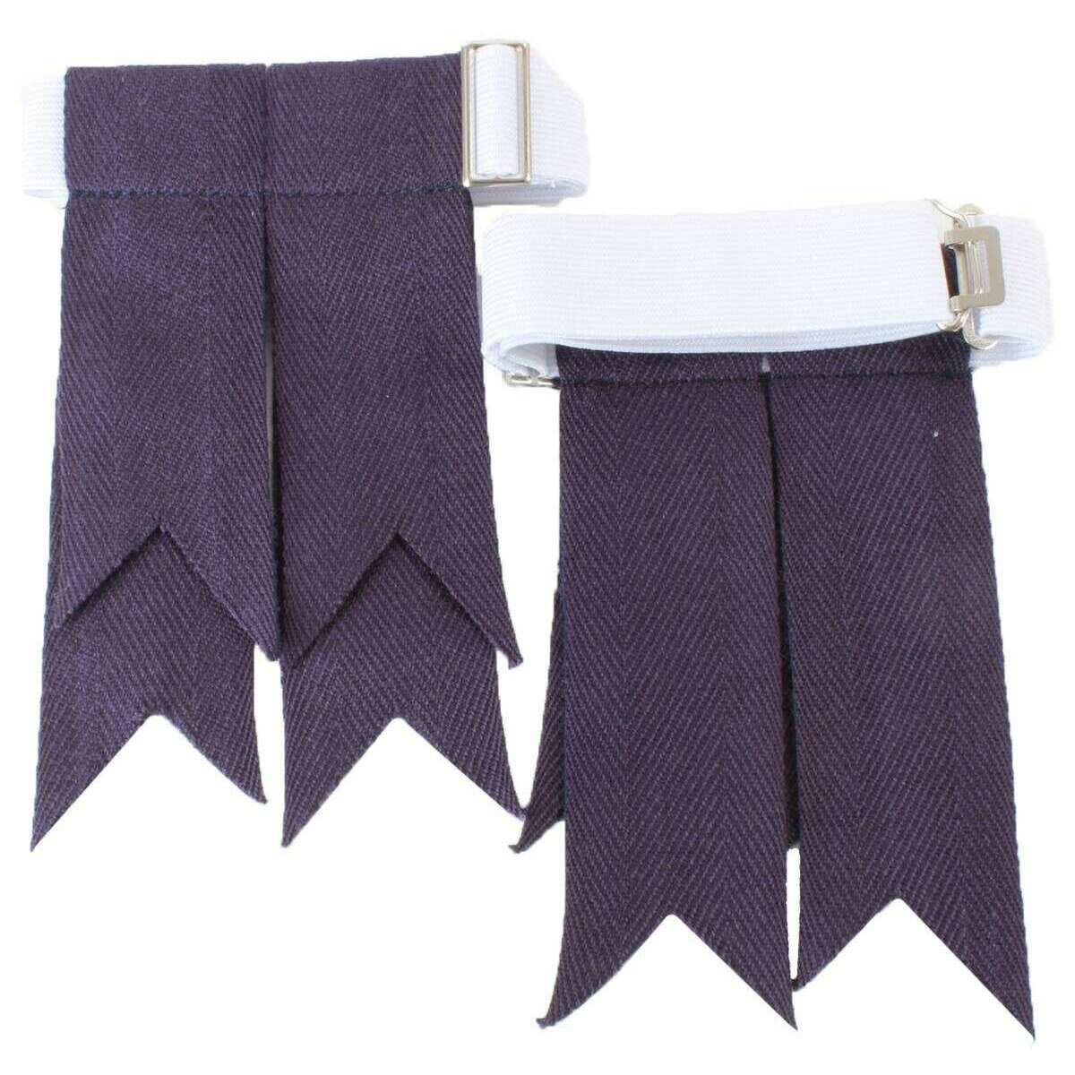 Locharron of Scotland Plain Flashes - Purple - Image 2