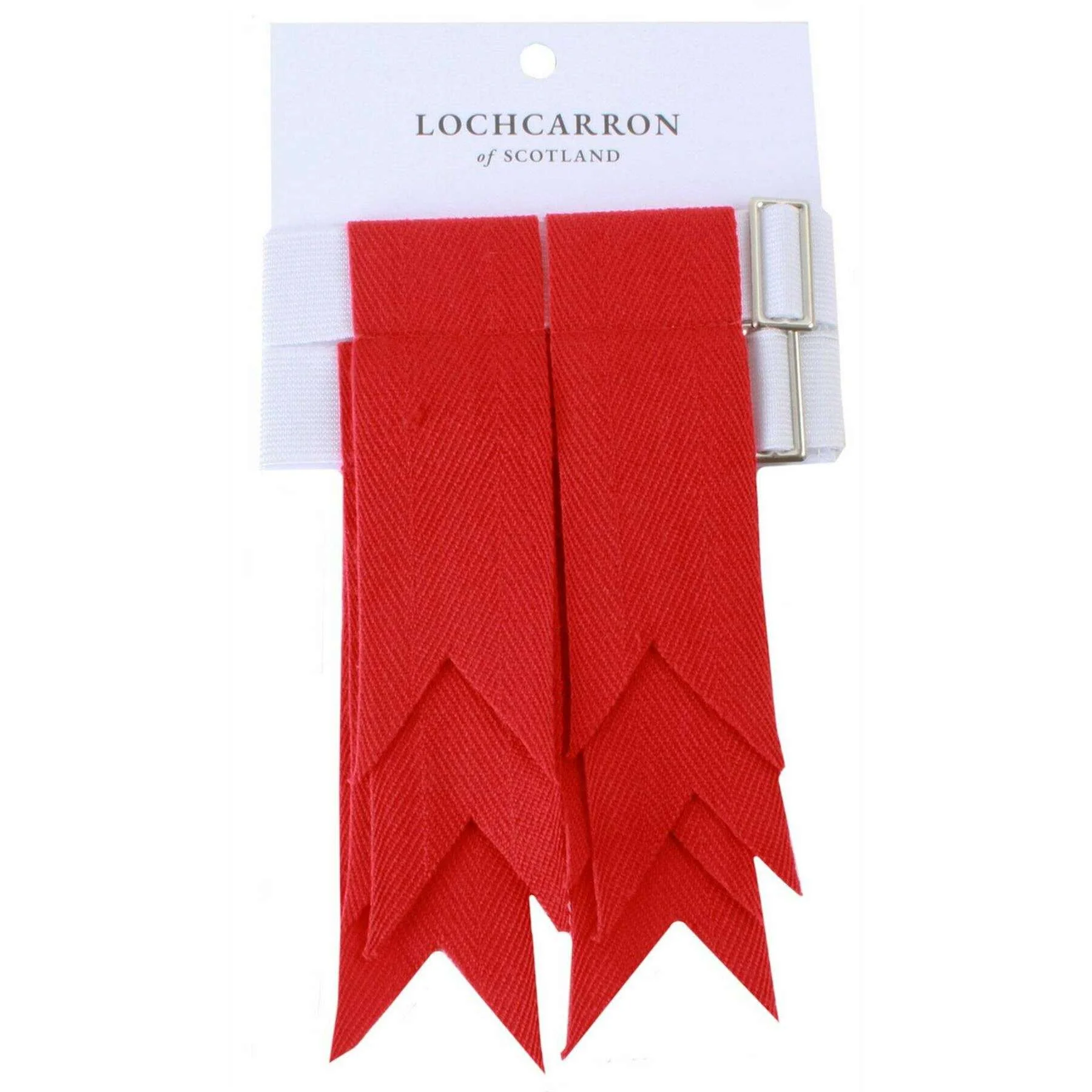 Locharron of Scotland Plain Flashes - Scarlet Red - Image 3