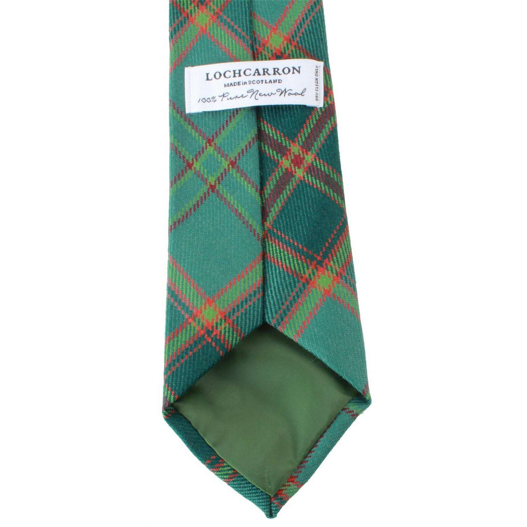 Locharron of Scotland Reiver All Ireland Tartan Tie - Green - Image 2