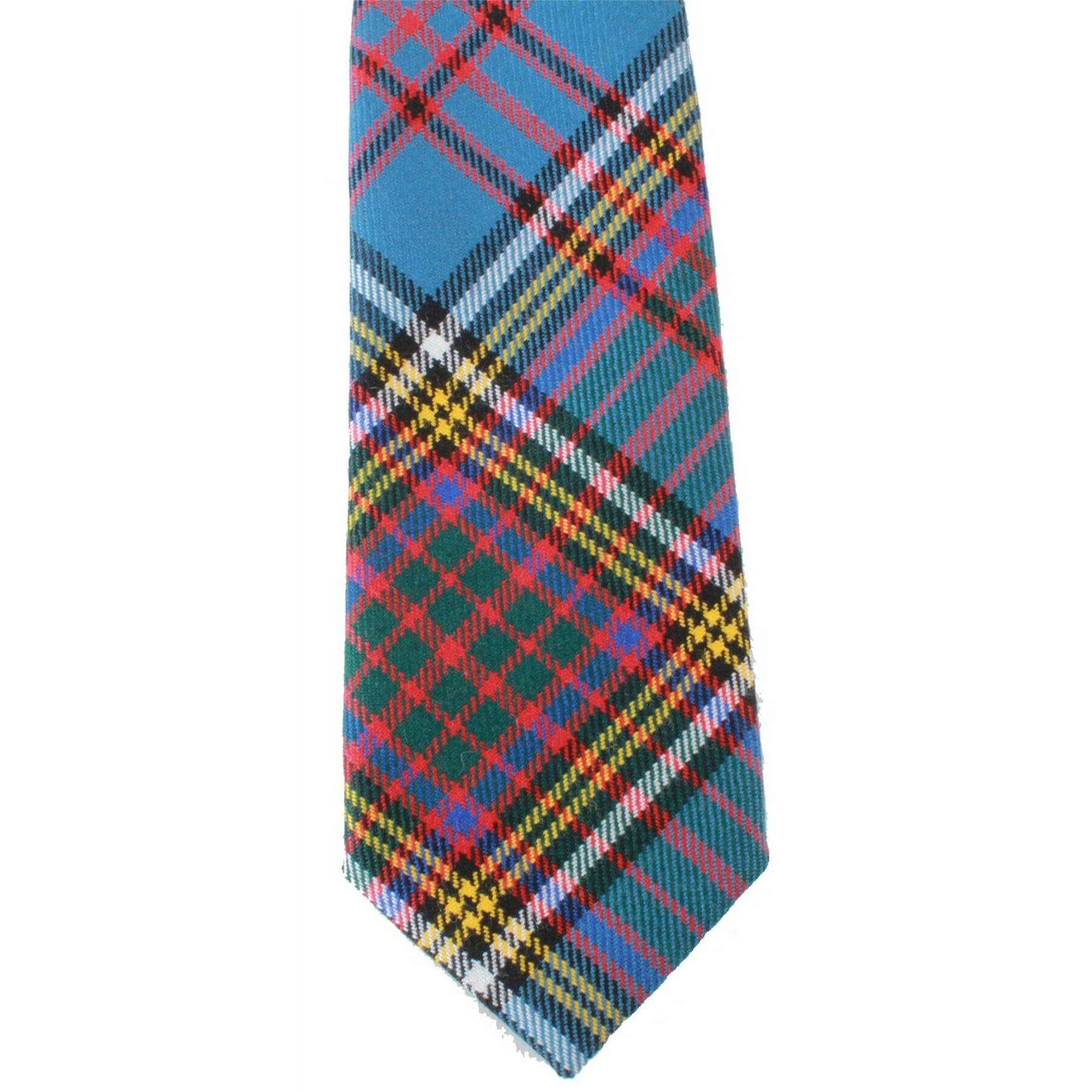 Locharron of Scotland Reiver Anderson Modern Tartan Tie - Blue/Yellow/Red