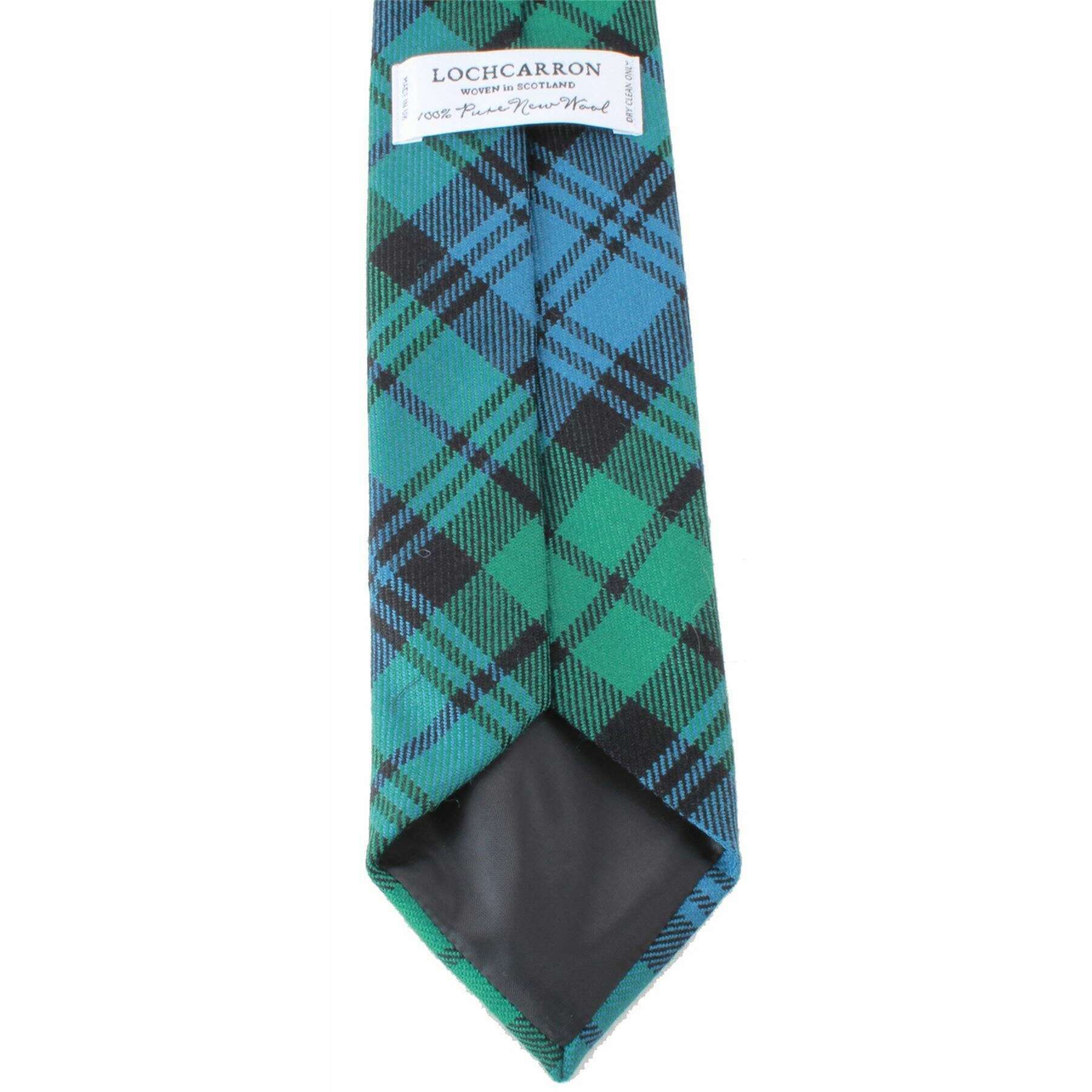 Locharron of Scotland Reiver Black Watch Ancient Tartan Tie - Blue/Green - Image 2