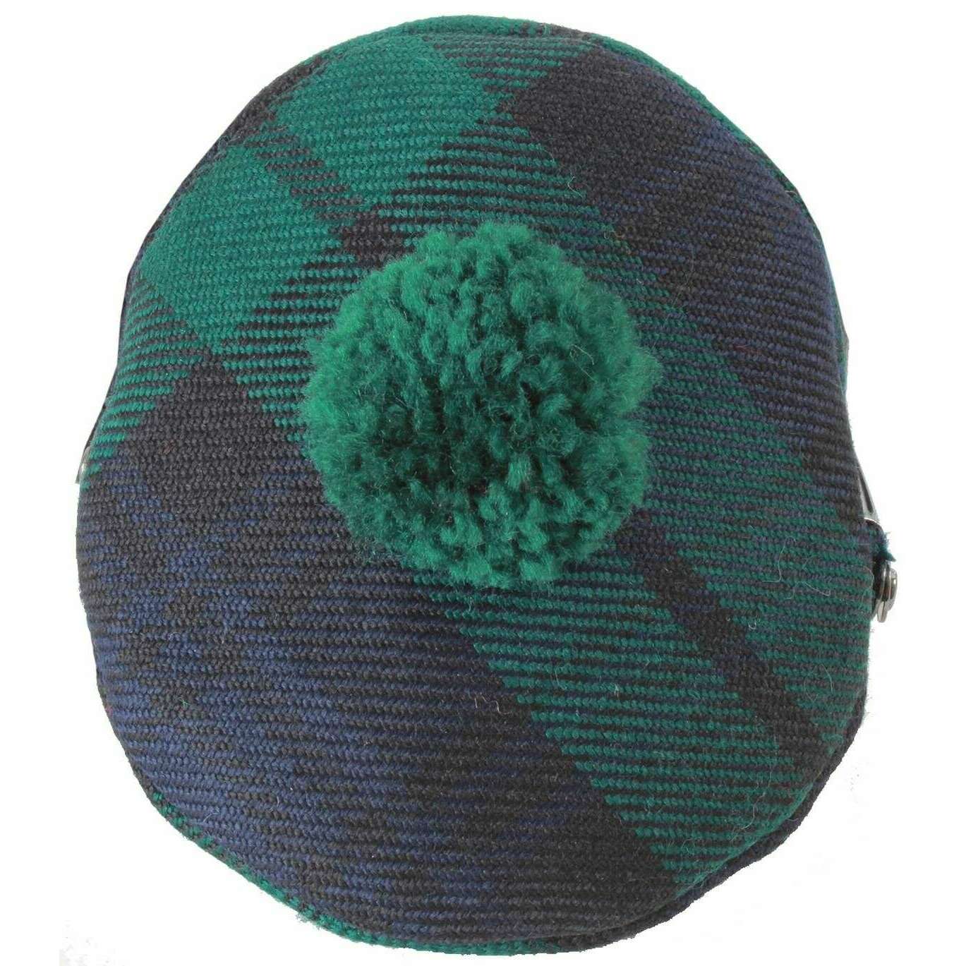 Locharron of Scotland Reiver Black Watch Tam Coin Purse - Green/Navy - Image 2