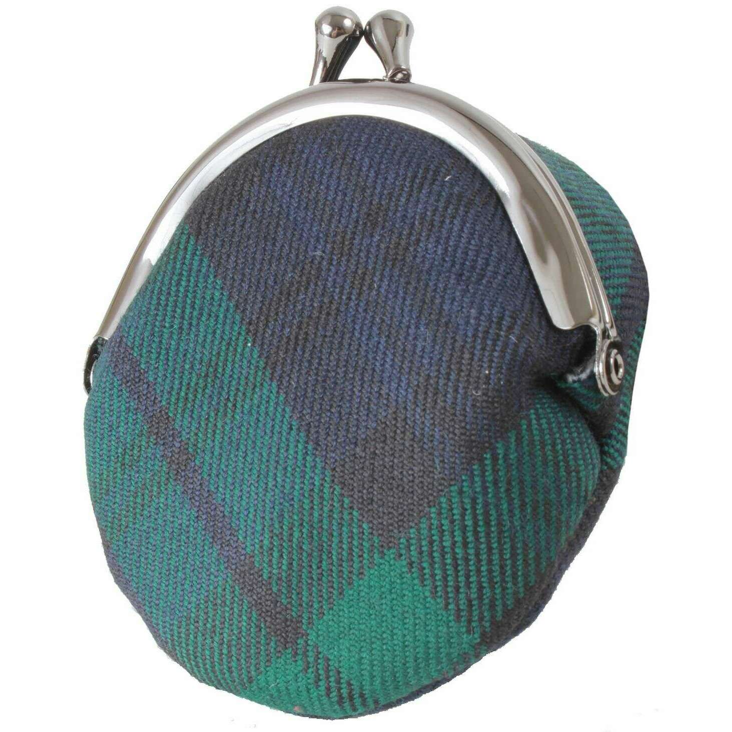 Locharron of Scotland Reiver Black Watch Tam Coin Purse - Green/Navy - Image 3