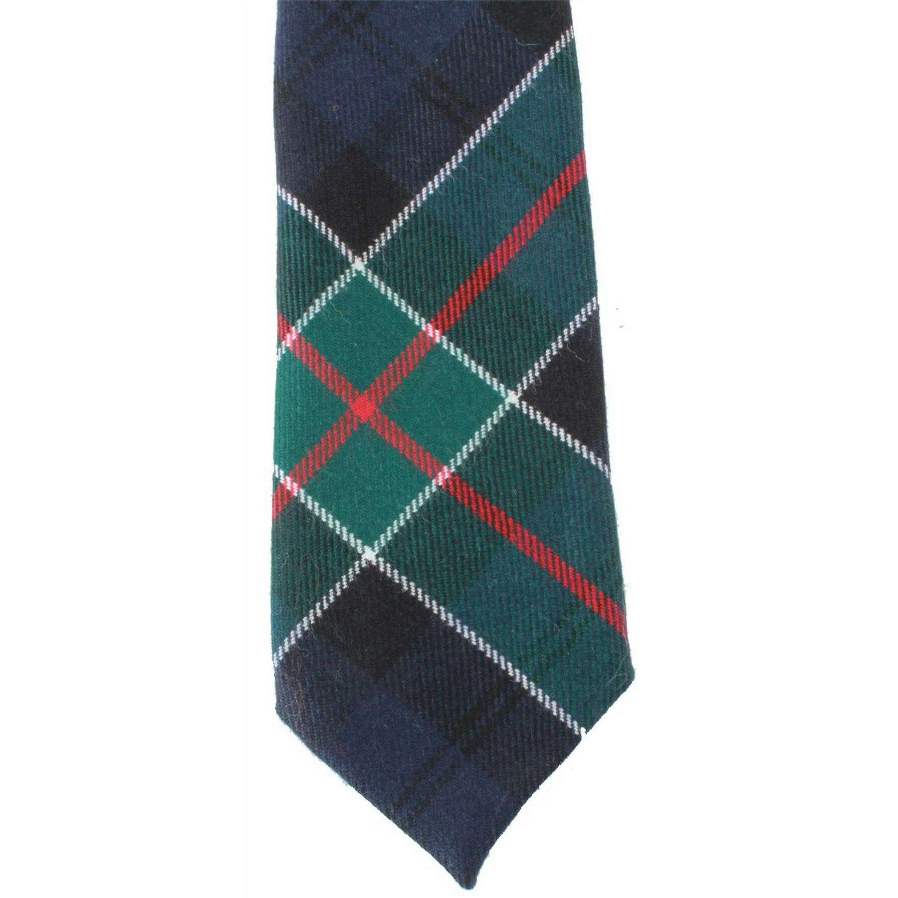 Locharron of Scotland Reiver Colquhoun Modern Tartan Tie - Green/Blue/Red