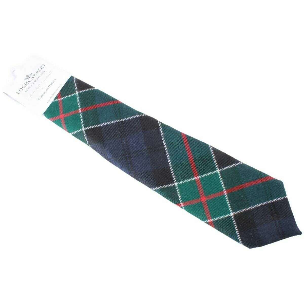 Locharron of Scotland Reiver Colquhoun Modern Tartan Tie - Green/Blue/Red - Image 3