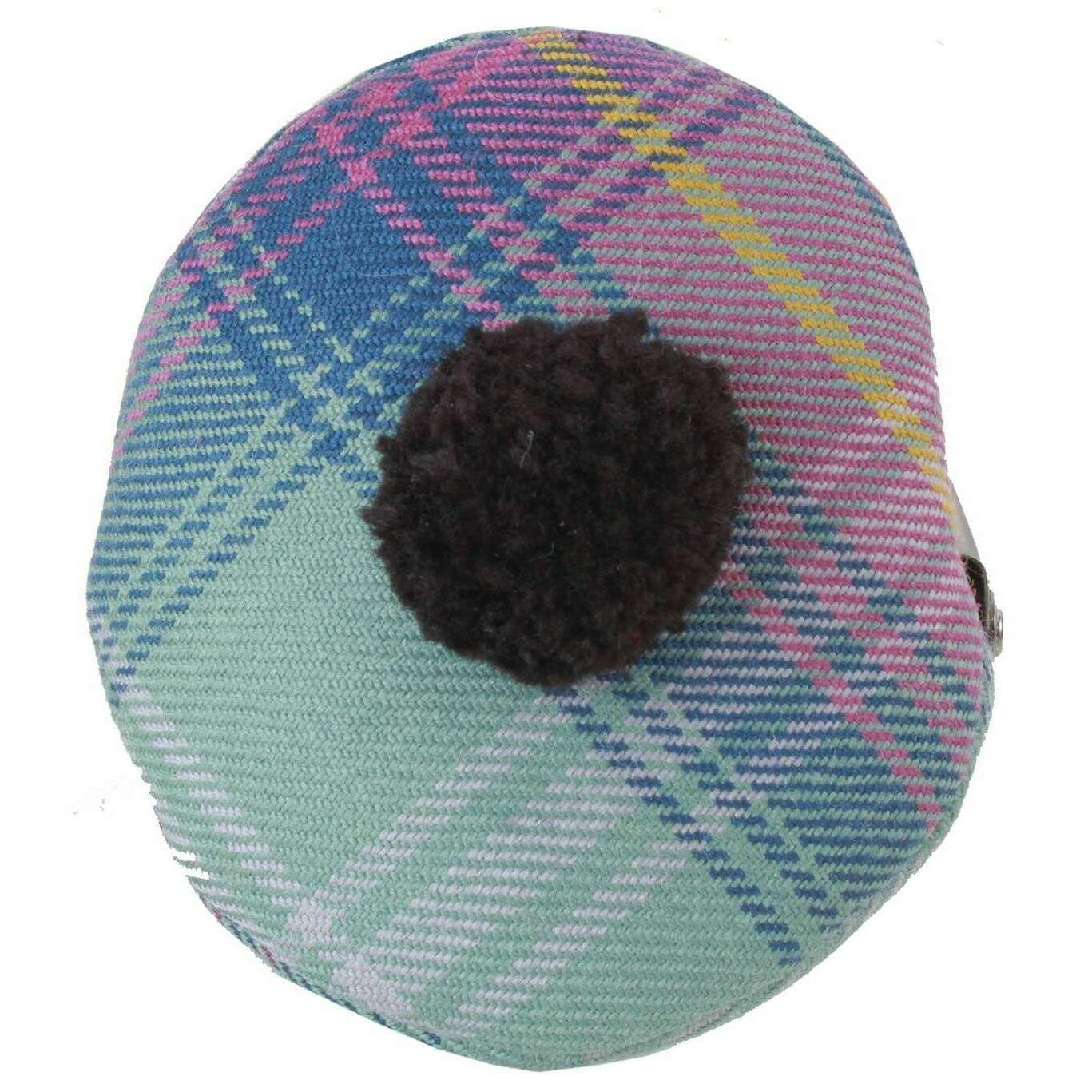 Locharron of Scotland Reiver Hame Tam Coin Purse - Green/Purple/Blue - Image 2