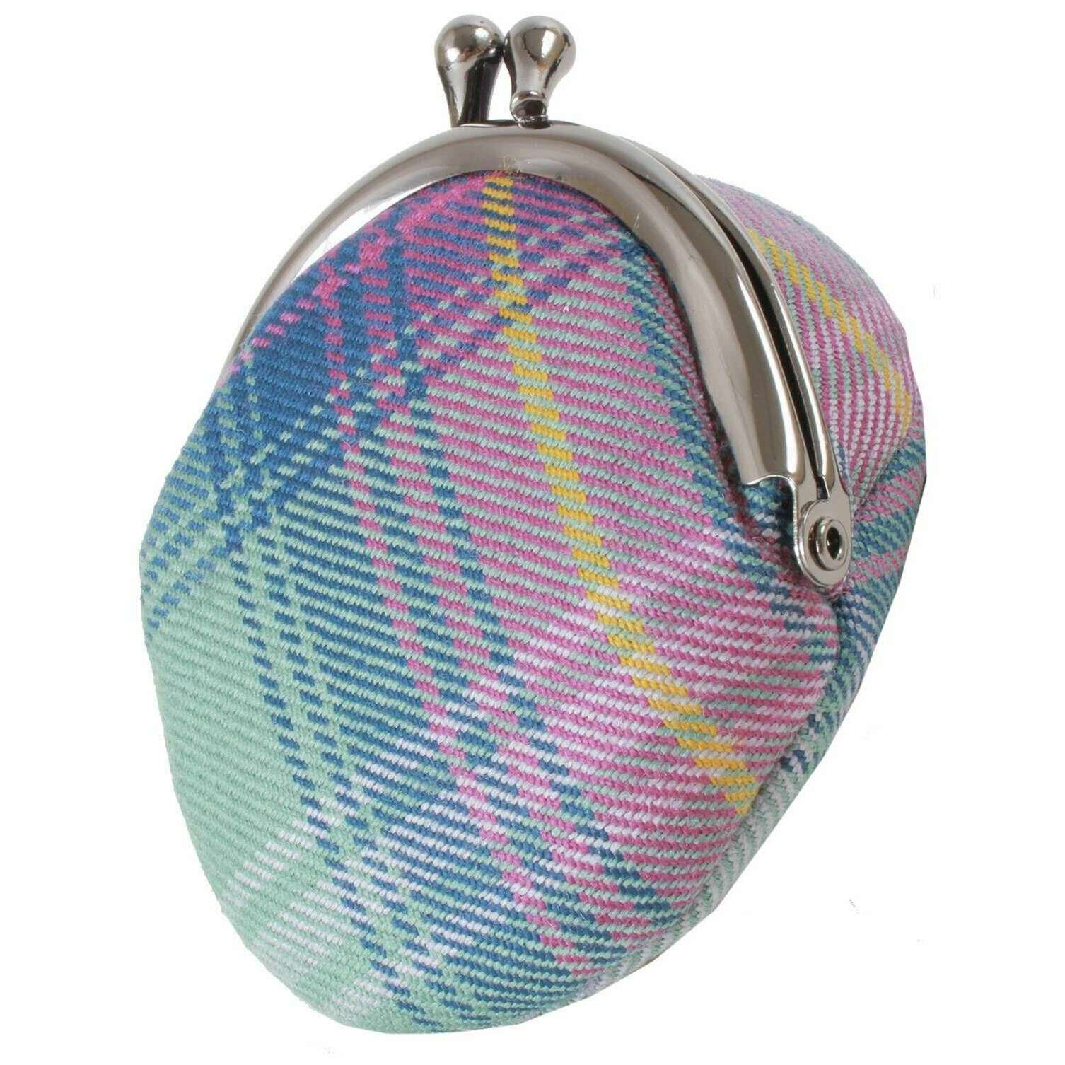 Locharron of Scotland Reiver Hame Tam Coin Purse - Green/Purple/Blue - Image 3