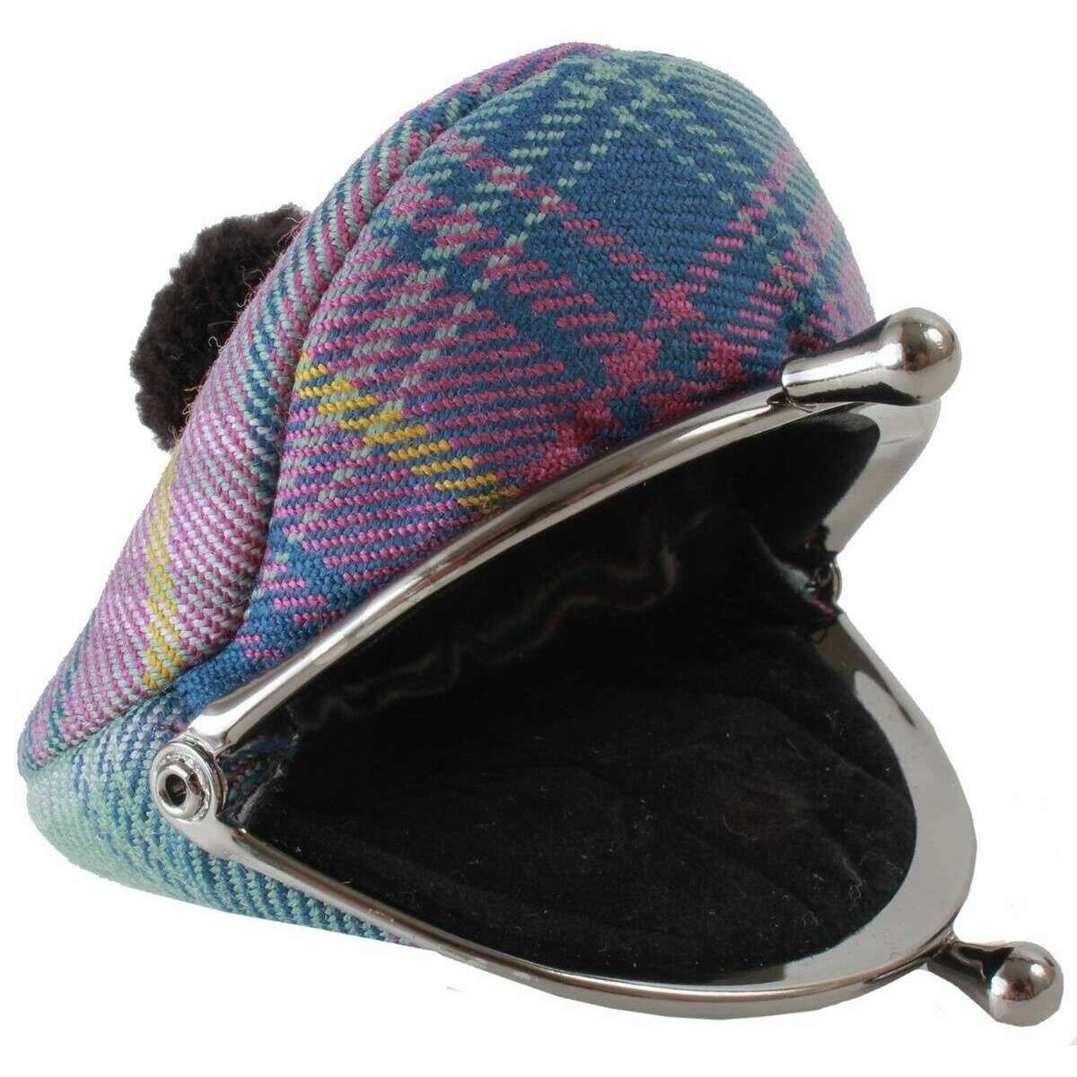 Locharron of Scotland Reiver Hame Tam Coin Purse - Green/Purple/Blue - Image 4