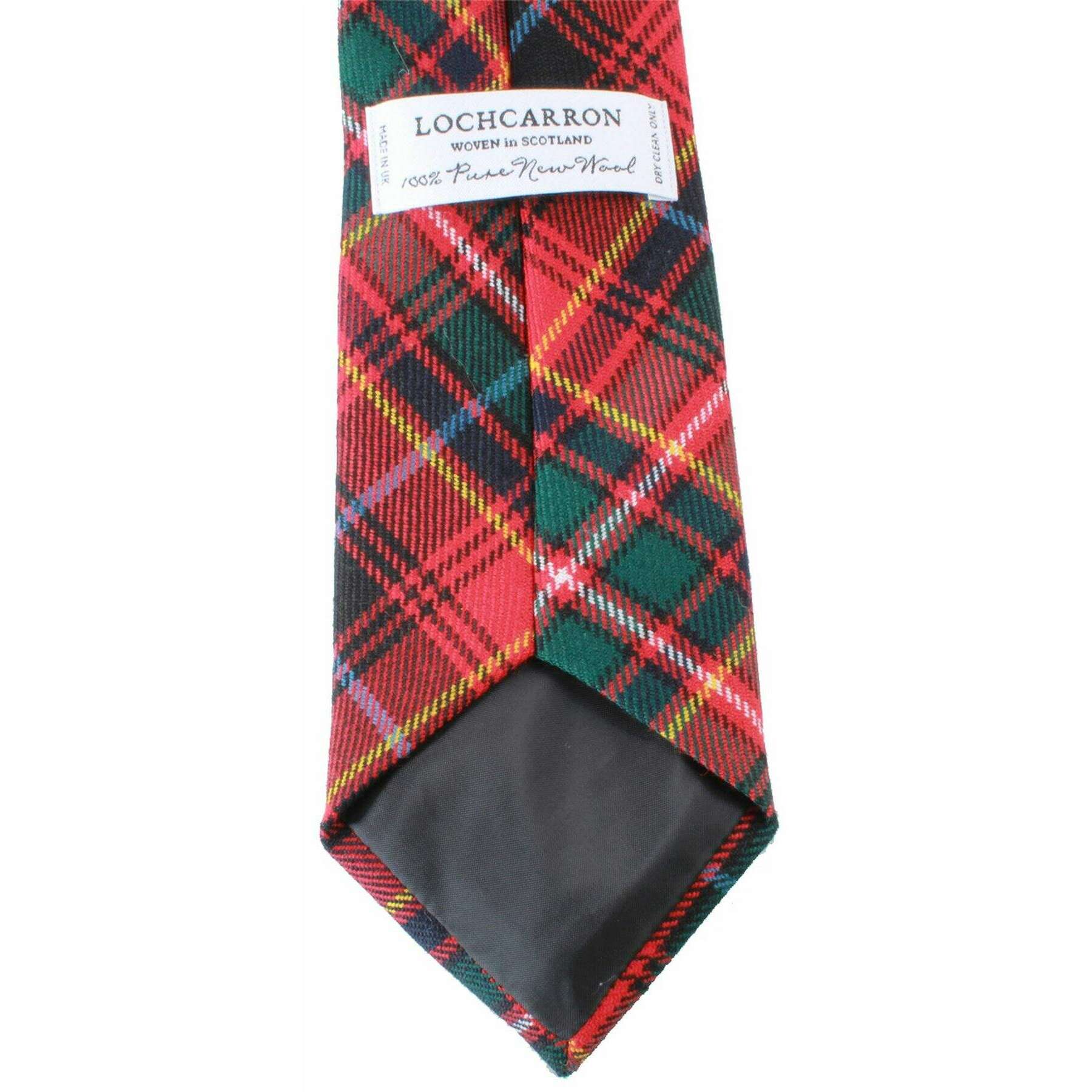 Locharron of Scotland Reiver Innes Modern Tartan Tie - Red/Green/Yellow - Image 2