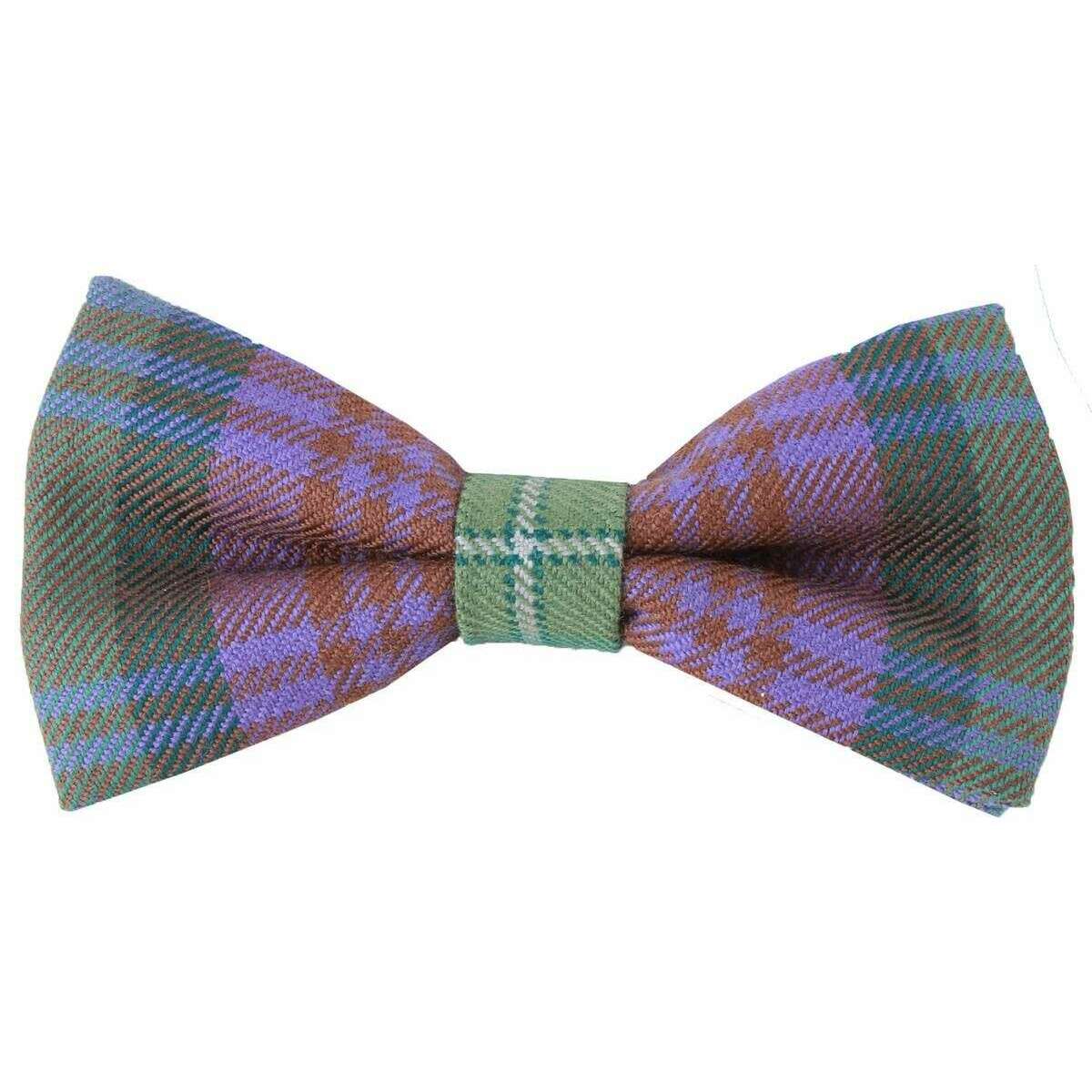 Locharron of Scotland Reiver Isle of Skye Bow Tie - Green/Purple