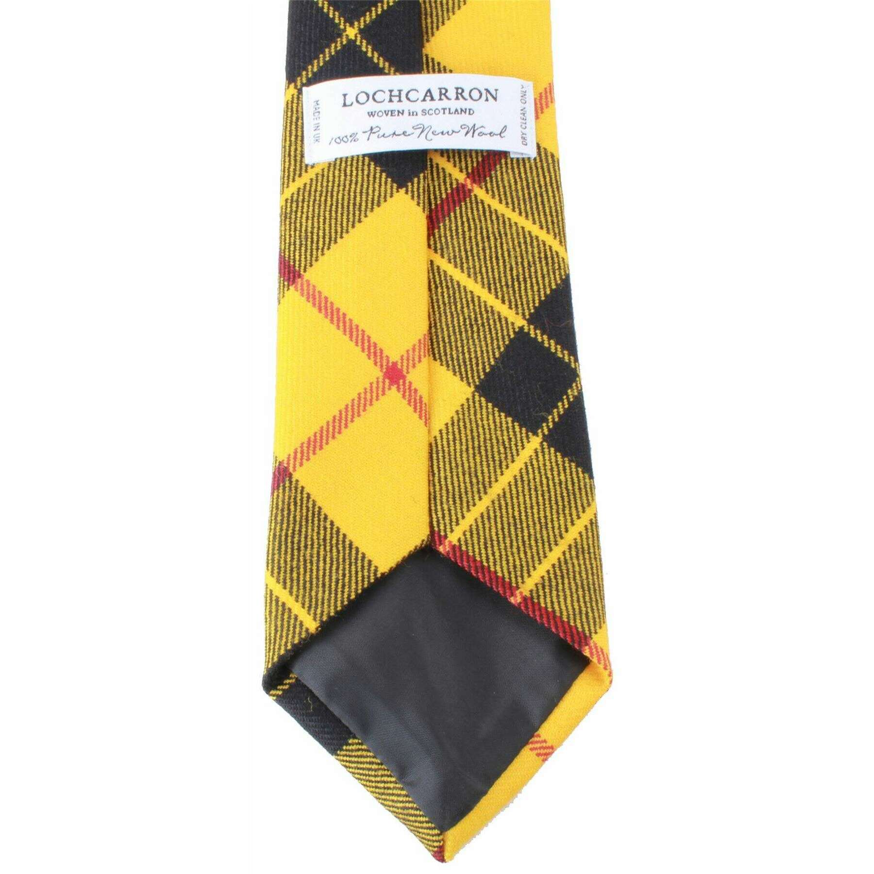 Locharron of Scotland Reiver Macleod Dress Modern Tartan Tie - Yellow/Black/Red - Image 2