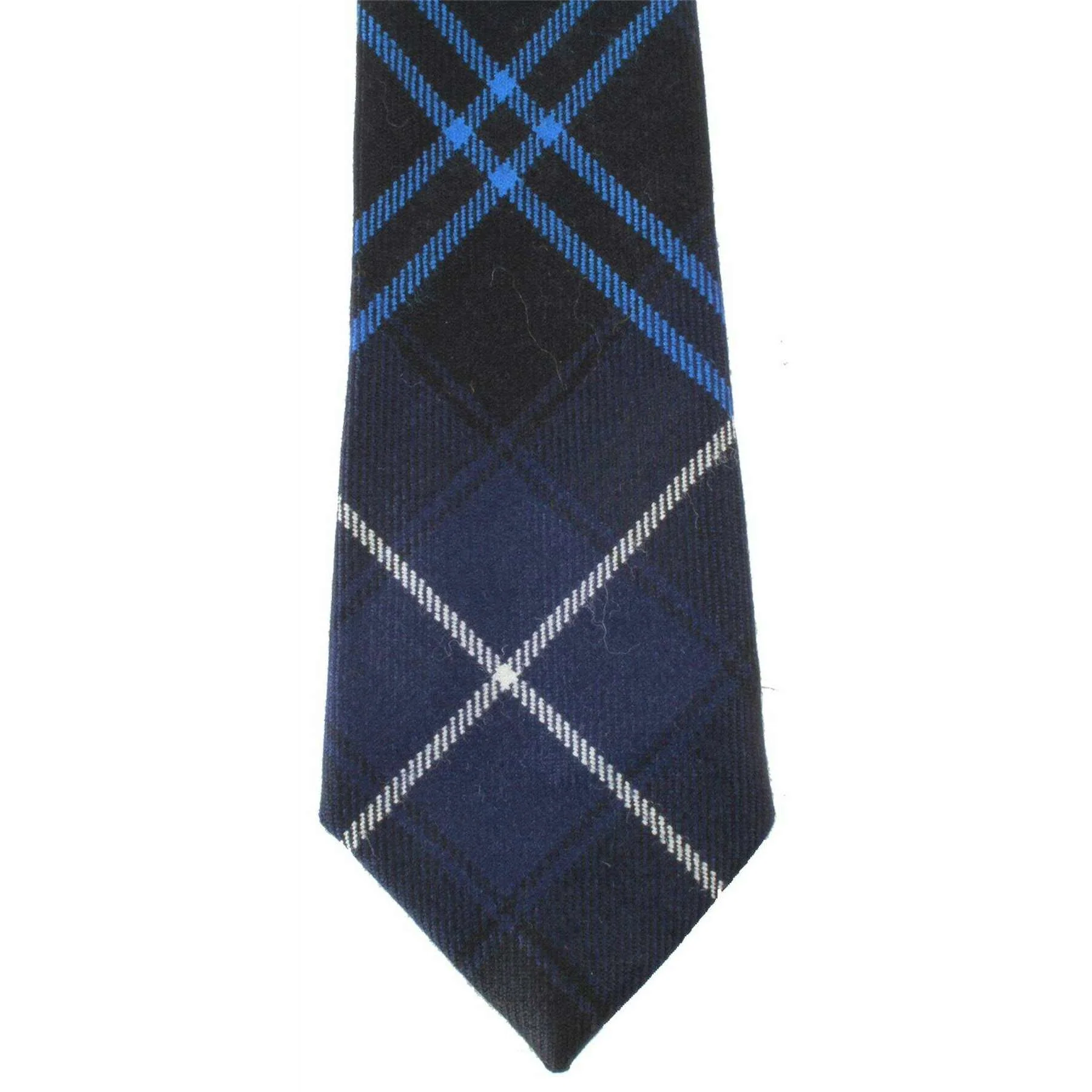 Locharron of Scotland Reiver Patriot Modern Tartan Tie - Navy/Blue